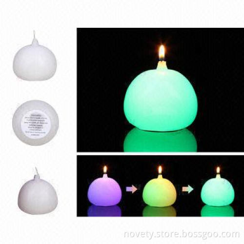 LED Pumpkin-cry Real Smokeless Wax Candle, really change colors when lit